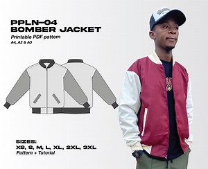 PPLN-04 Bomber Jacket Printable PDF Pattern - Etsy