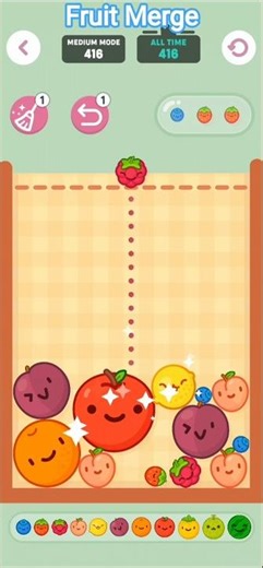 Fruit Merge Gameplay/Merging Fruits 🍓🍎🍅🥝🍌