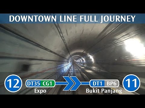 SBS Transit Downtown Line Full Journey - DT35 Expo → DT1 Bukit Panjang