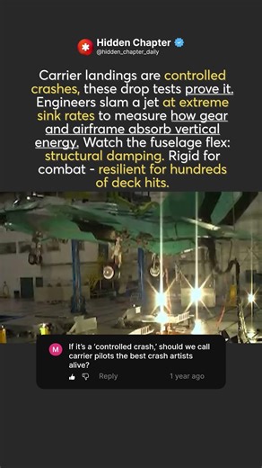 Carrier Landing Drop Test – Why Navy Jets Are Built to ‘Crash’ Safely