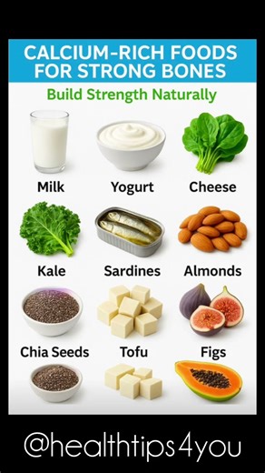 Top Calcium-Rich Foods for Strong & Healthy Bones | Best Sources of Calcium Naturally #calcium #yt