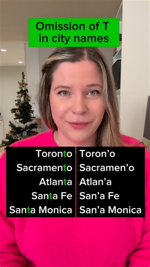 Improve your English with Evelyn on Instagram: "Optional omission of “T” in city names (USA and Canada) #english #learnenglish #esl #usa #canada"
