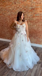 We are in love with this new edition to our Ellison Jade Collection 🌹🌸💕 #wildrosebridal #bride #engaged #wedding #weddingdress #bridalgown #2026bride #bridalgown #2025bride #colorful #unique #fyp | Wild Rose Bridal Mount Carmel