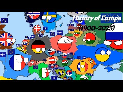 History of Europe (1900-2025) Countryballs (Animation)