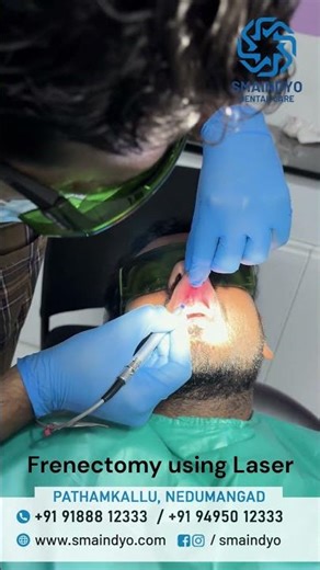 Painless - frenectomy surgery using laser