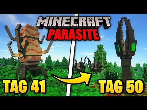 Ich habe 50 TAGE MINECRAFT mit PARASITEN gespielt und DAS ist passiert (Minecraft Challenge Deutsch)