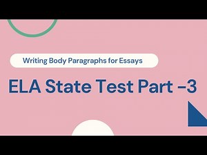 ELA State Test || 3rd grade|| Writing Essay || part 3
