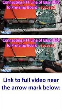 Connecting PTT Line of Easy BITX to Pre-amp Board - Success!