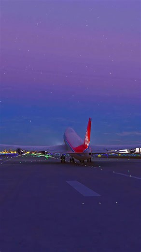 Lifting off towards the stars ✨ Cargolux Boeing 747 departure from Miami. From Microsoft Flight Simulator 2020. #msfs #flightsim #boeing747 #aviationdaily #avgeek | Flight Playground