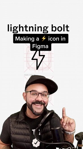 Make a Lightning bolt icon in Figma. ⚡️ #figma #learnontiktok #ux #ui #vector #illustration #icon