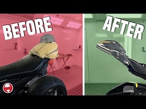 We made a DIY fiberglass TAIL FAIRING for our build! | 2008 CBR1000RR Street Fighter Build - Day 17