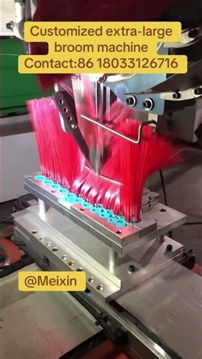 Custom made extra large broom machine