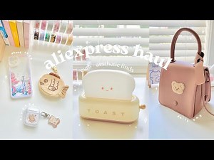 🧸 cute & aesthetic aliexpress haul ♡// unique and useful items, asmr + lofi