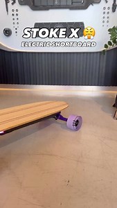 Electric short skateboard 😤⚡️ Stoke X is a little pocket rocket, the best not so mini skateboard out there 😡 . . . #skate #skateboard #skating #electric | Evolve Skateboards