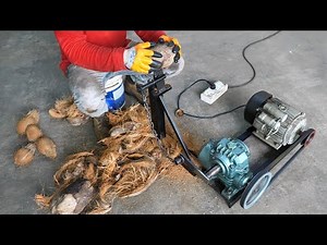 How To Make A Homemade Coconut Dehusking Machine | Diy Coconut Husk Removing Machine