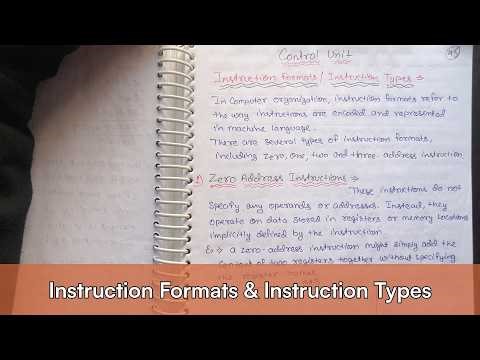 Lec 09 - Instruction Formats & Instruction Types - Control Unit in COA Full Explanation | CSE GYAN