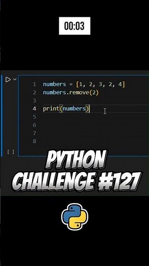 Python remove() Trick! Does It Remove One or All? 🐍