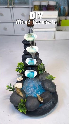 DIY mini fountain #shorts #viralshorts #diy #fountain #ideas