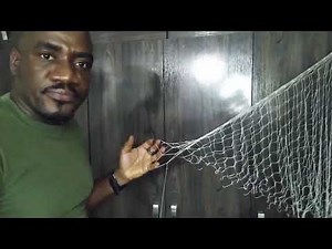 Como hacer una #atarraya de nylon para #pescar fenomenal