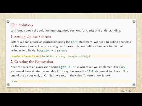 Using CASE Statements with Esper EPL