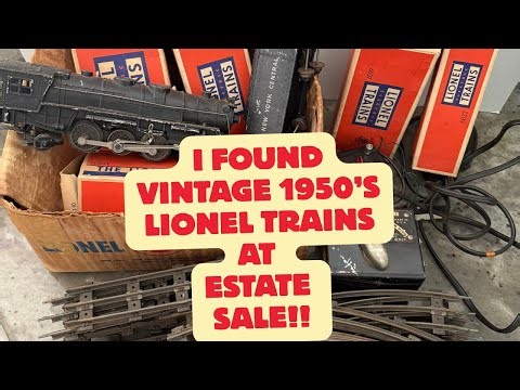 I found a Box of Vintage Lionel Trains from 1950’s at an Estate Sale!!