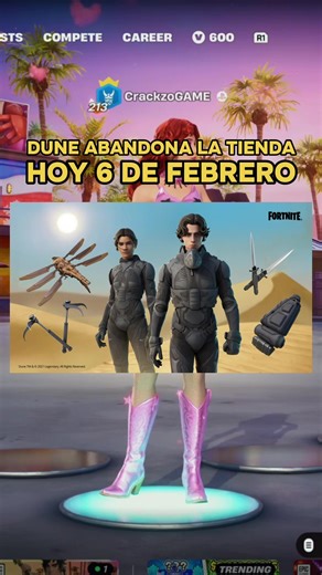 Dune se despide de Fortnite hoy