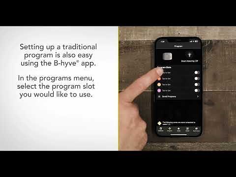 How To Set Up A Traditional Watering Program With B-hyve