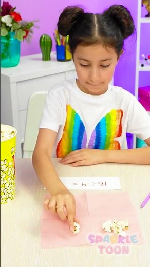 🍿 Let’s Learn Division with Popcorn the Fun Way! ➗ #Learning #KidsLearning
