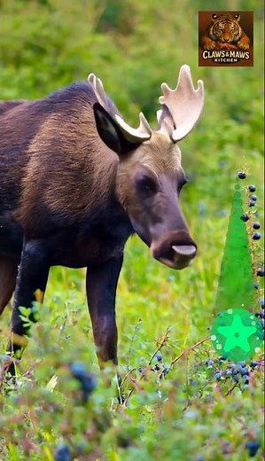 European Moose #ClawsAndMawsKitchen #WildlifeFeeding