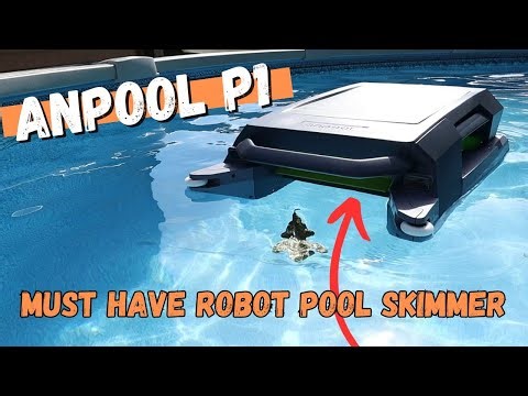 SOLAR ROBOT POOL SKIMMER - ANPOOL P1 - never skim your pool AGAIN!