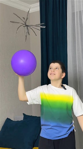 How to make a flying spider. Static electricity ⚡️