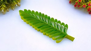 514K views · 2.2K reactions | Easy leaves making instructions - How to make easy paper leaf for room decorations - School project ideas #Crafts #PaperLeaves #Handmade | Entertaining Arts | Facebook
