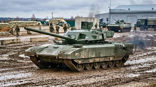 A video of Russia’s T-14 Armata sparked claims it was in Ukraine but the reality looks very different
