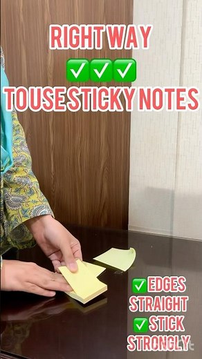 How to use sticky notes to pad properly🗒️Hack for sticky notes|trick & tips 4 sticky note|Right way