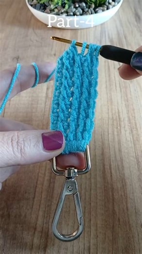 11K views · 55 reactions | Crochet Tunisian Bag Handle Making Part-4 ✴️ #crochet #baghandle #knitting | Knitting and Crochet | Facebook