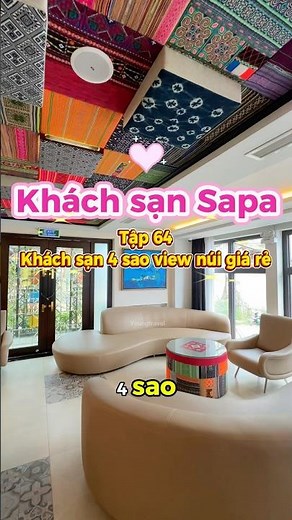 Khách sạn 4 sao view núi giá rẻ ở trung tâm Sapa, cách nhà thờ đá chỉ 200m, có buffe ăn sáng