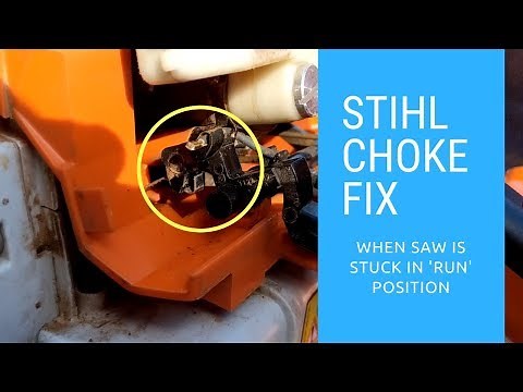 Stihl chainsaw choke fix