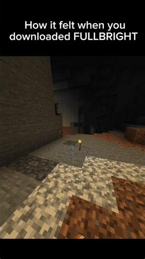 How it felt downloading FULLBRIGHT #minecraft