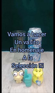 756K views · 10K reactions | Un vasito en homenaje a la selección más grande del mundo  #tutorial #reciclaje #manualidades #facebook | Elpouyo | Facebook