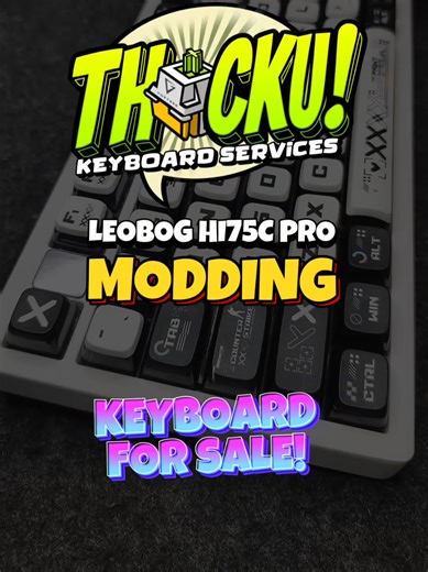 Fully Modded Keyboard FOR SALE! ₱4k only! Leobog Hi75C Pro • Full Aluminum • Snowy White Color • Trimode Connection • OEM Keycaps • Drinkey Eargrey Tactile Switches • Free Thock'Lings Blind Pouch! Message me na lang po! *shipping will be thru J&T and will be covered by buyer (pero mura lang sa J&T since standard rates sila) #thocku #keebtok #keyboard #keeb #fyp