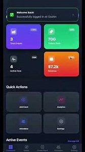 Day 5 | Event Management App UI Design | Mobile App Design | #uidesign# #100daychallenge
