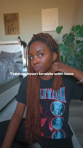 Taking out braids with sisterlocs 💐 #sisterlocs #locs #braidtakedown