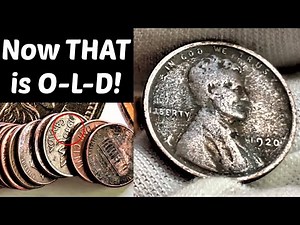 LOOK AT WHAT WE FOUND (100 YEAR OLD COIN!) | COIN ROLL HUNTING PENNIES COMPETITION HUNT