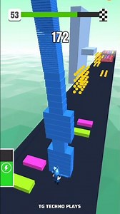 Stack Run Level 53 - Can You Survive the Speed? ⚡#trending #shorts #youtubeshorts #games