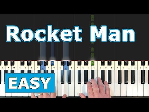 Elton John - Rocket Man - Piano Tutorial Easy - [Sheet Music]