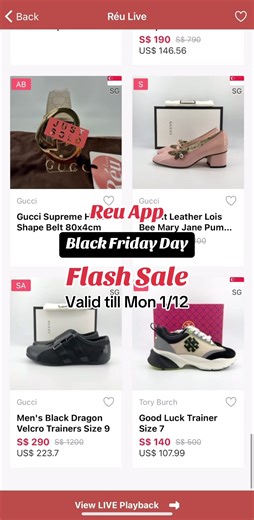 Reu App Black Friday Flash Sale valid till 1/12 Monday #blackfriday #reuapp #buysellconsign #2ndhandshop #consignmentstore