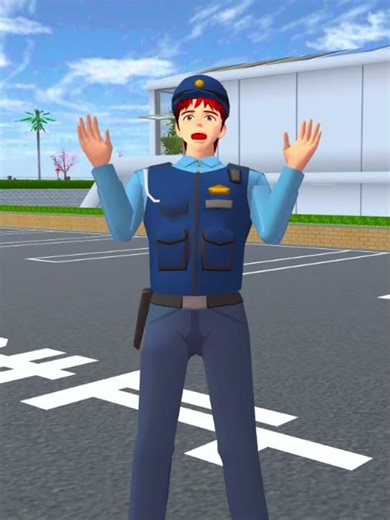 polisi helped small yuta baby #sakuraschoolsimulator #shorts #viral