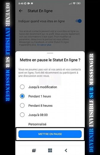 FACEBOOK - Mode Invisible sur Facebook Messenger