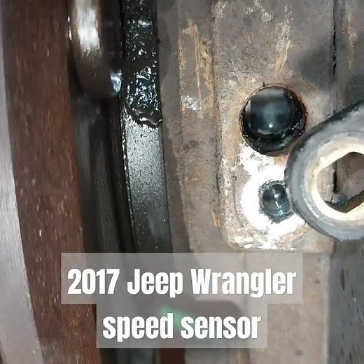 2017 Jeep Wrangler wheel speed sensor broke in the hole. #jeep
