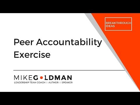 Peer Accountability Exercise